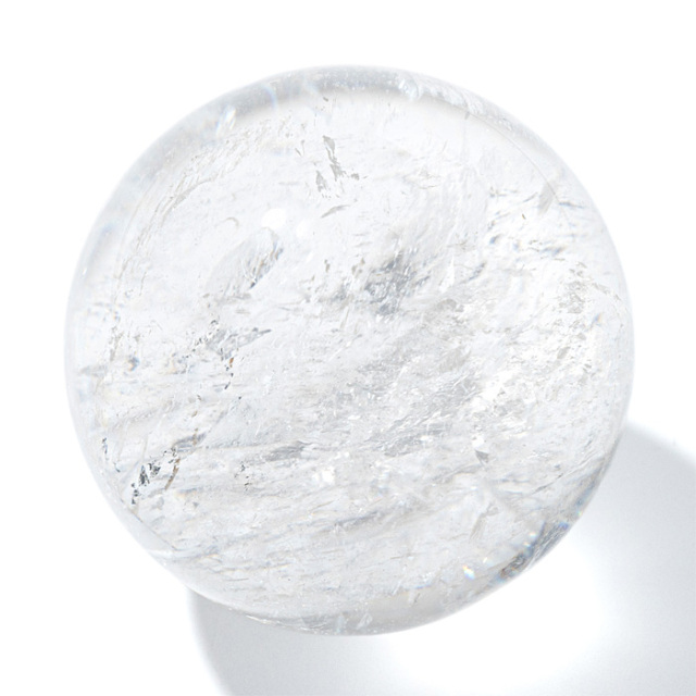 丸玉 ナチュラルレインボー水晶 （アイリスクォーツ） （ヒマラヤ マニカラン産） 59mm No.125