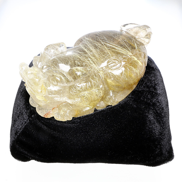 貔貅(ひきゅう)の石彫刻 ガーデンクォーツ 貔貅（ひきゅう） 彫刻 【鬮石（くじいし