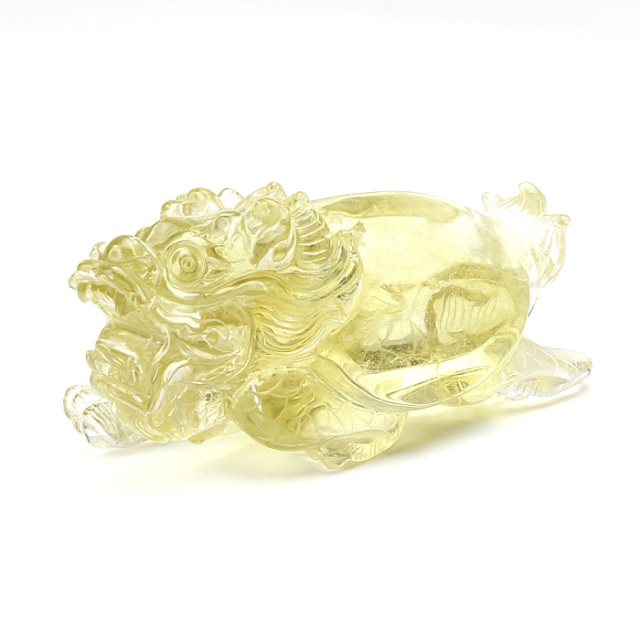 龍亀　ロングイ水晶　置型 楽天市場】◇正財運◇ 天然 水晶 龍亀 ロングイ彫刻 置物【約