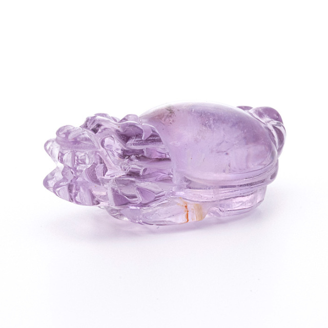 水晶彫刻 龍亀（ロングイ） （アメジスト） 簡易ケース付 No.56 | 神棚