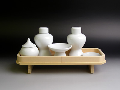 神具セット】長膳 木曽桧 8寸・土器セット 5寸 | 高級神棚・神具の通販