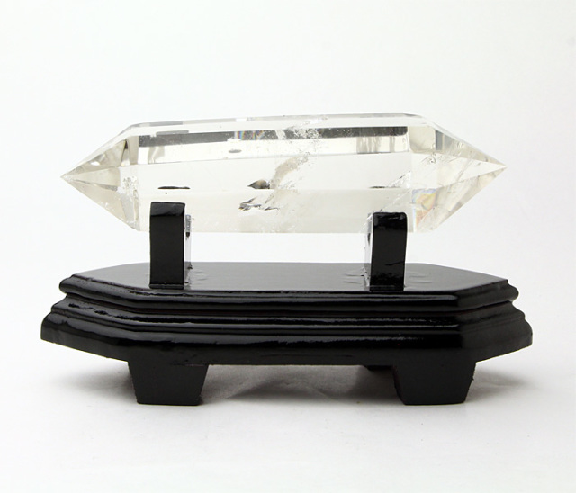 両剣水晶ポイント ダブルターミネイテッド 台付 No.246 | 神棚・神具の