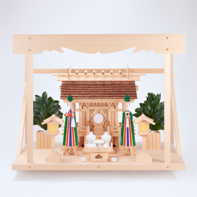 H-2+神棚板（特大）+雲板（特大）+神具フルセット | 神棚・神具の製造