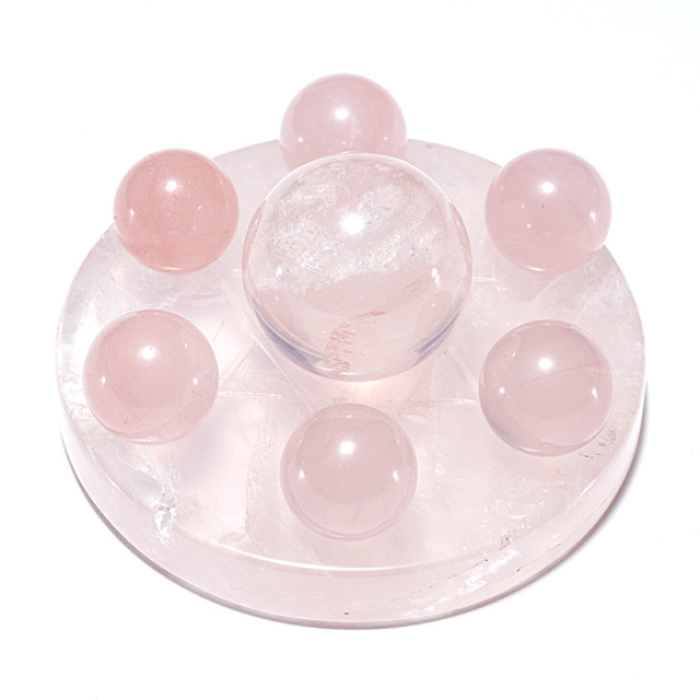 ローズクォーツ 丸玉 七星陣 No.26 | 神棚・神具の製造販売通販なら