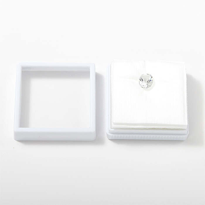 カットルース 天然水晶 （宮崎県西臼杵郡日之影町上八重産） 3.81ct ケース付 No.1