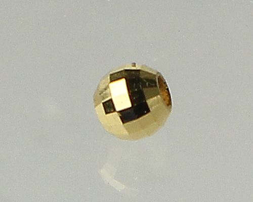 ミラーボール k18 3mm  ゴールド No.2