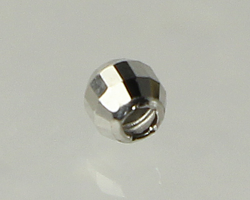 ミラーボール k18 3mm  ホワイトゴールド No.3