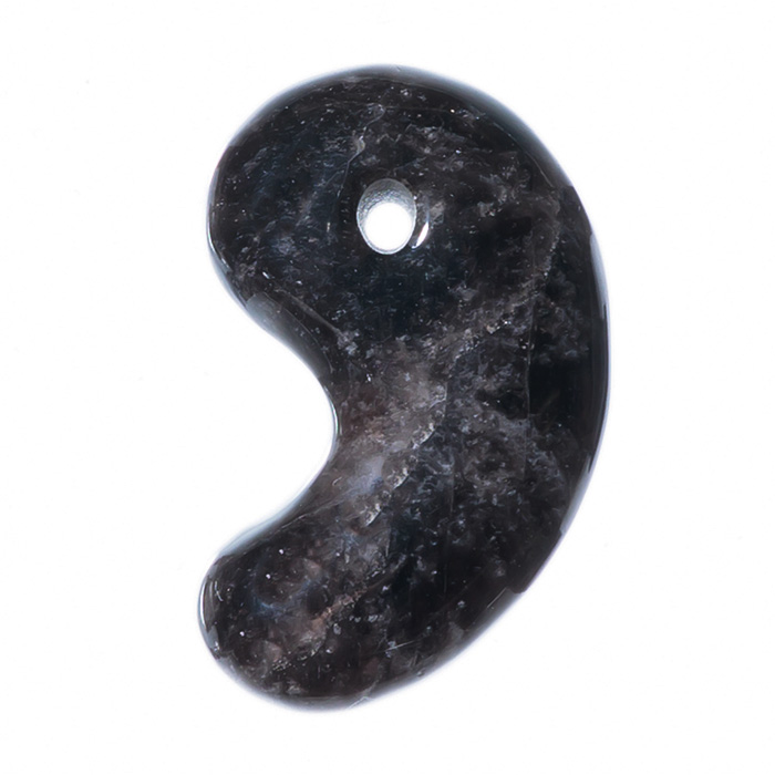 古代勾玉 黒水晶 （一級宝石研磨士 佐野敏幸氏作） （黒平鉱山産）（純国産） No.60 《ギャランティーカード付》