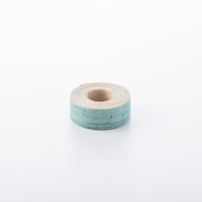 手織り 麻のテープ そらのいろ15mm×2m 【ネコポス発送可】