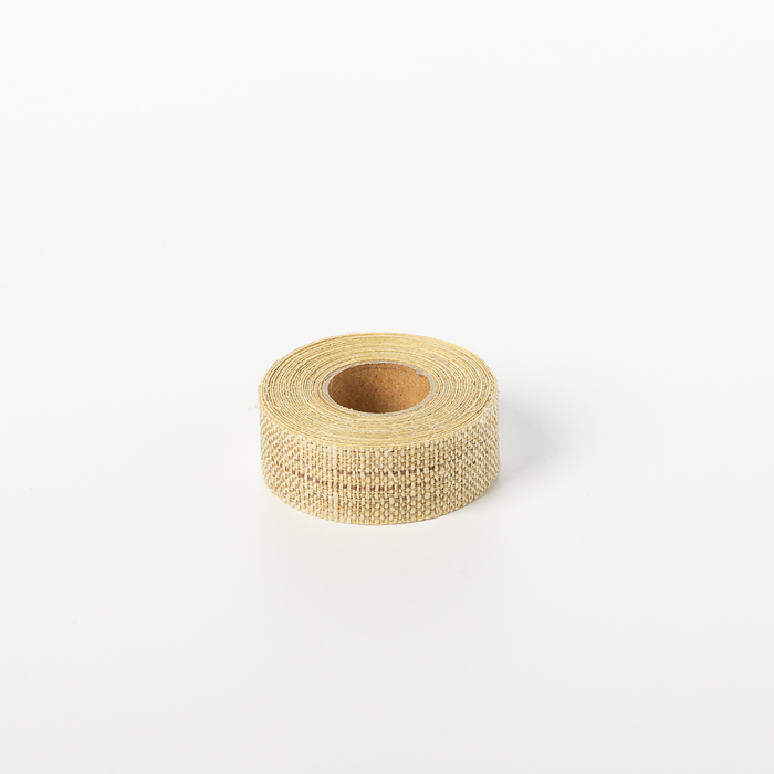 手織り 麻のテープ すなのいろ 15mm×2m 【ネコポス発送可】