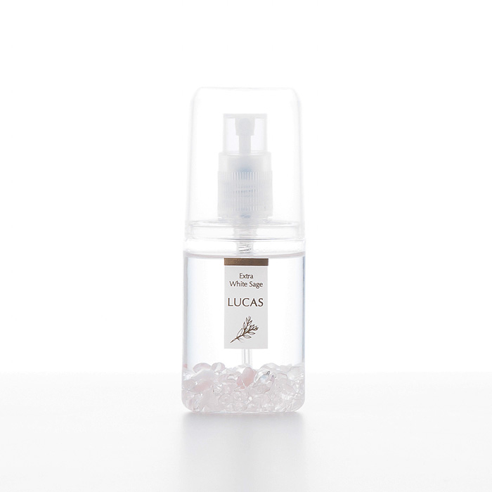 LUCAS ホワイトセージ 浄化スプレー ポケットルカス ローズクォーツ 20ml