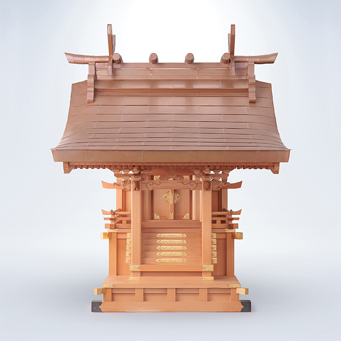 【アウトレット】 外祭用神殿 極上流造り向拝宮 〈G-302 39号〉 No.1