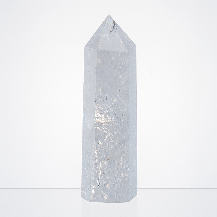 水晶ポイント ナチュラルレインボー水晶 （アイリスクォーツ） No.486