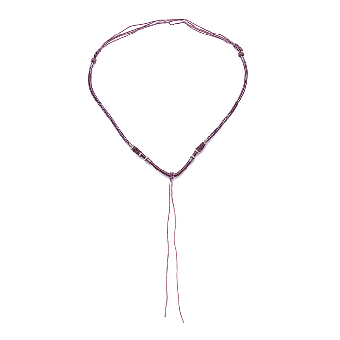 ペンダントトップ用調整紐 薄紫色 No.14 【ネコポス発送可】