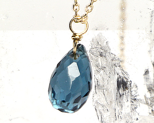 Jewel Drops ロンドンブルートパーズ K18 No.2