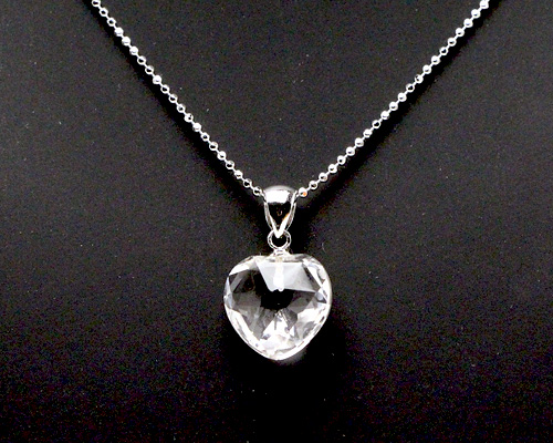 ペンダントトップ 水晶 ハートカット 12mm No.16