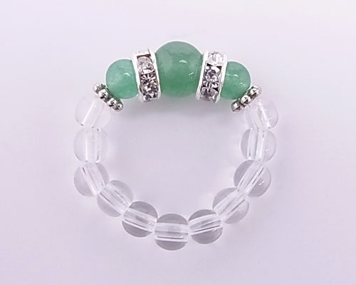 天然石指輪　アベンチュリン
