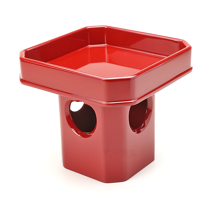 朱塗三方 木製 5寸