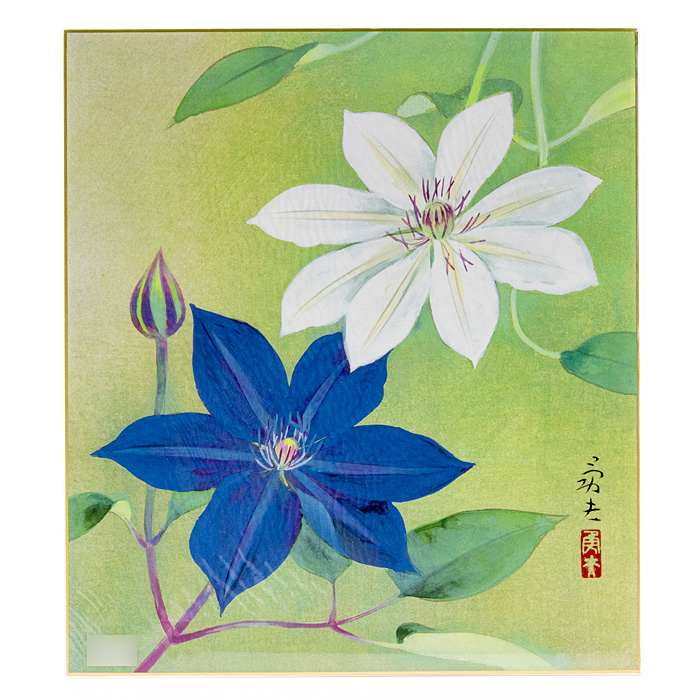 和風飾り絵 色紙 テッセン No.13