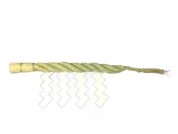 しめ縄（神棚用） 3尺大根〆 （切下げ4枚付）