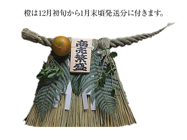 伊勢しめ縄（玄関用） 特々大 青物付 商売繁盛