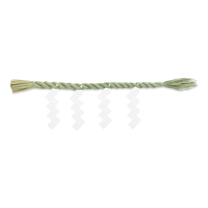 しめ縄（神棚用） 上物 2尺5寸一本〆 （切下げ4枚付）