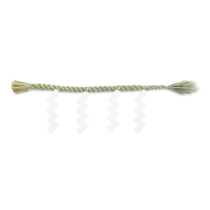 しめ縄（神棚用） 上物 4尺一本〆 （切下げ4枚付）