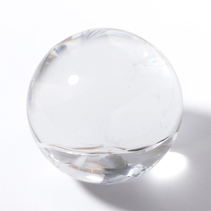 丸玉 水晶 レムリアンシードクリスタル レインボー （ブラジル バイーア州産） 52mm No.13