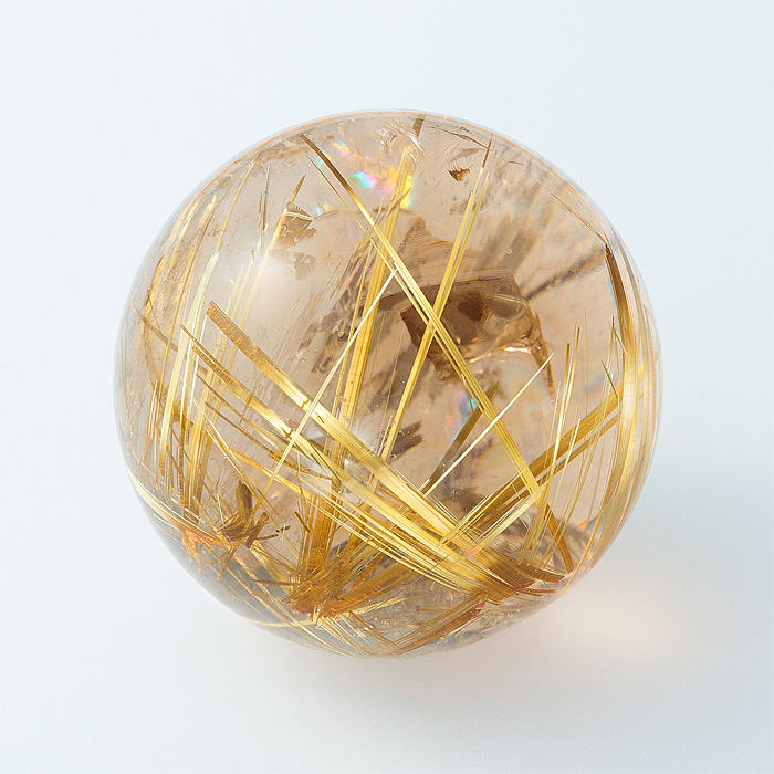 丸玉 ルチルクォーツ 45mm 箱付 No.55