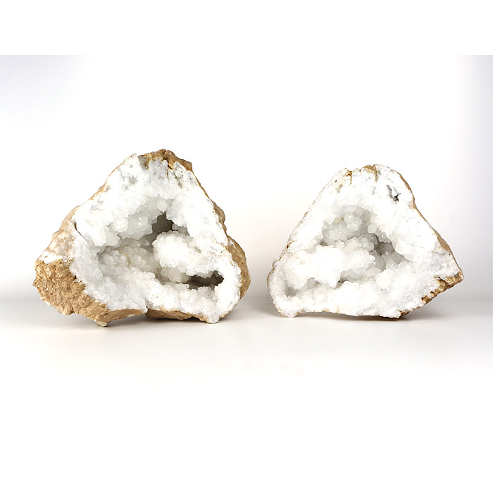 水晶 ジオード（晶洞） ペア （モロッコ産） No.89