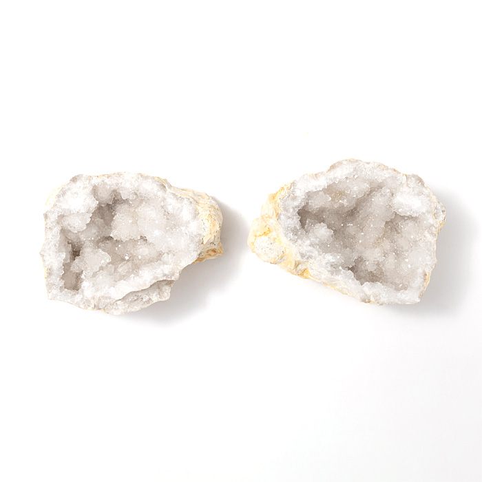 水晶 ジオード（晶洞） ペア （モロッコ産） No.102