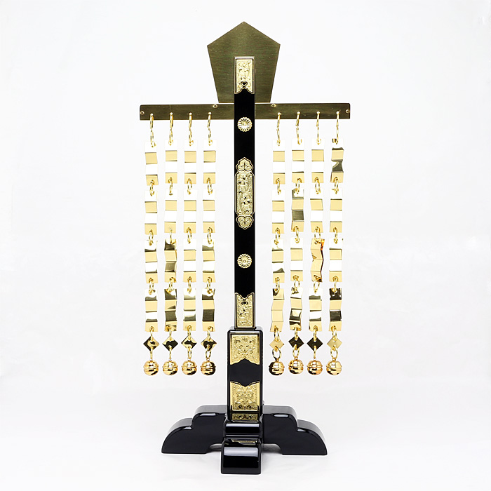 金幣 釣下げ型筒型十字台 串高90cm