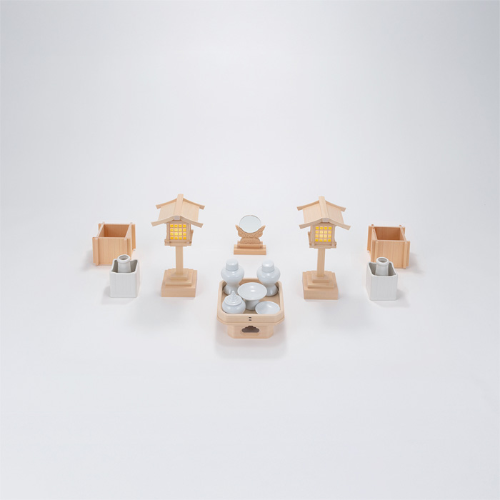 【神具セット】神具ハーフセット（中）