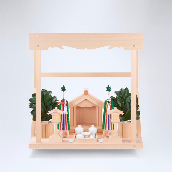 I-14+神棚板（中）+雲板（中）+神具フルセット