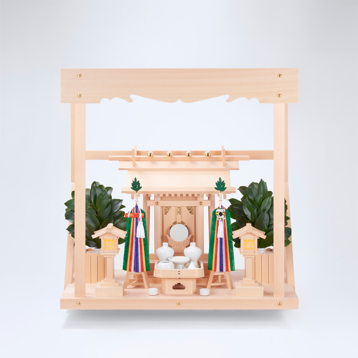 I-22+神棚板（中）+雲板（中）+神具フルセット