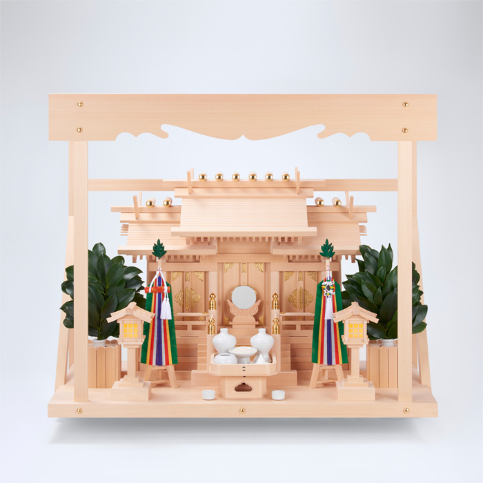 I-5+神棚板（大）+雲板（大）+神具フルセット