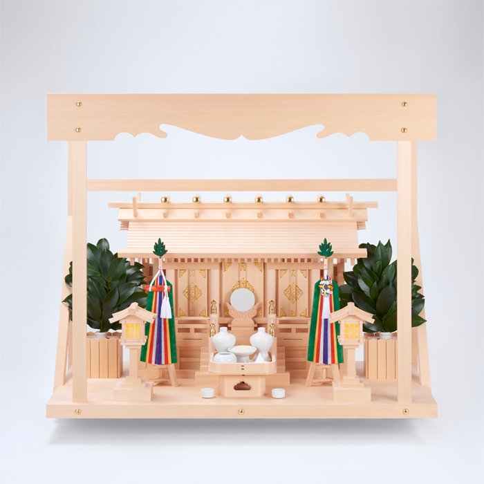 I-7+神棚板（大）+雲板（大）+神具フルセット
