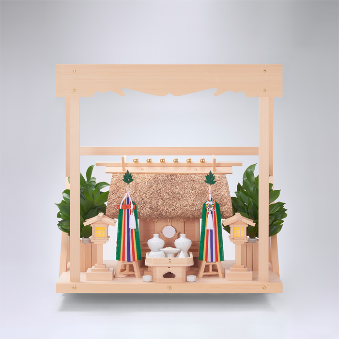 K-3'+神棚板（中）+雲板（中）+神具フルセット