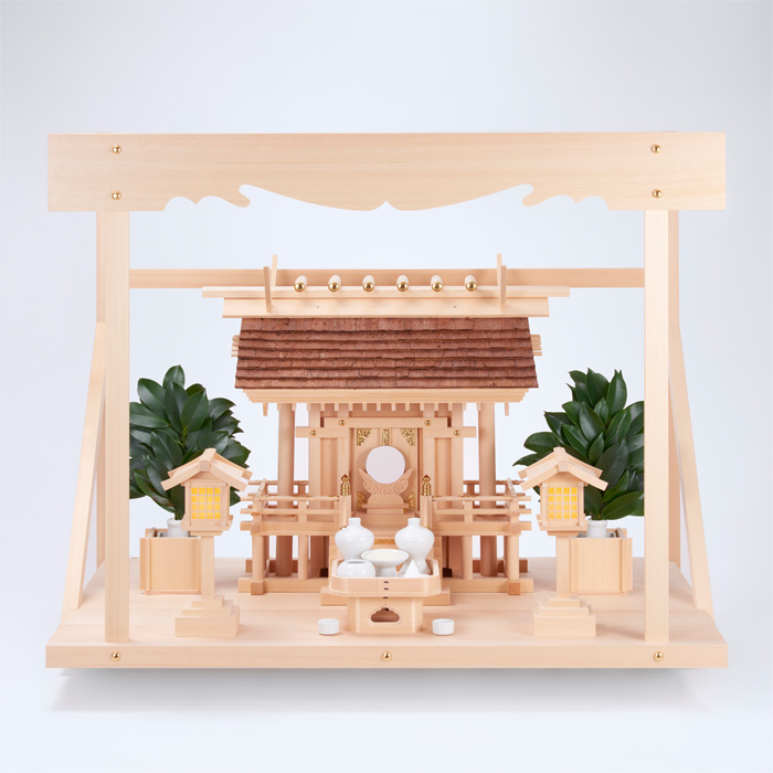H-2+神棚板（特大）+雲板（特大）+神具ハーフセット
