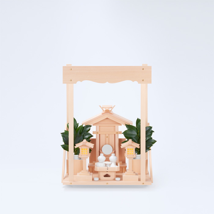 I-12+神棚板（小）+雲板（小）+神具ハーフセット