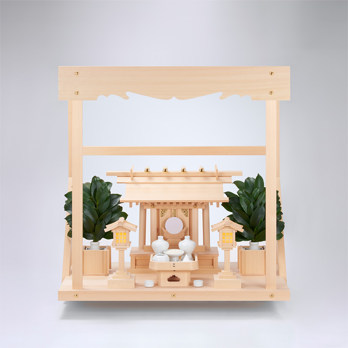 I-22'+神棚板（中）+雲板（中）+神具ハーフセット