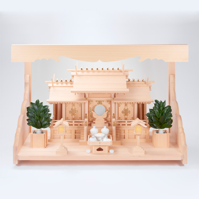 I-4+神棚板（持送式 雲板付）+神具ハーフセット