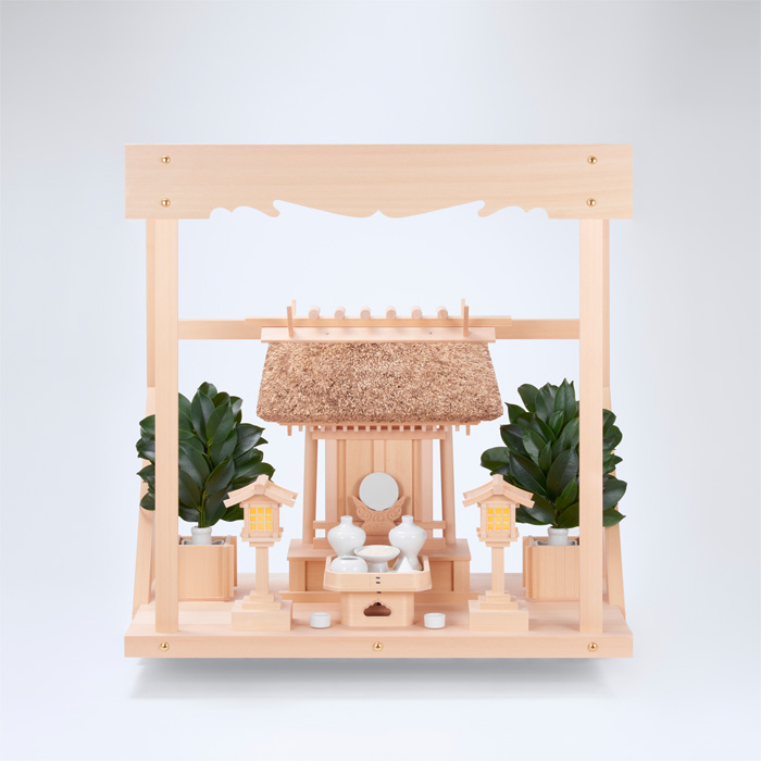 K-14+神棚板（中）+雲板（中）+神具ハーフセット