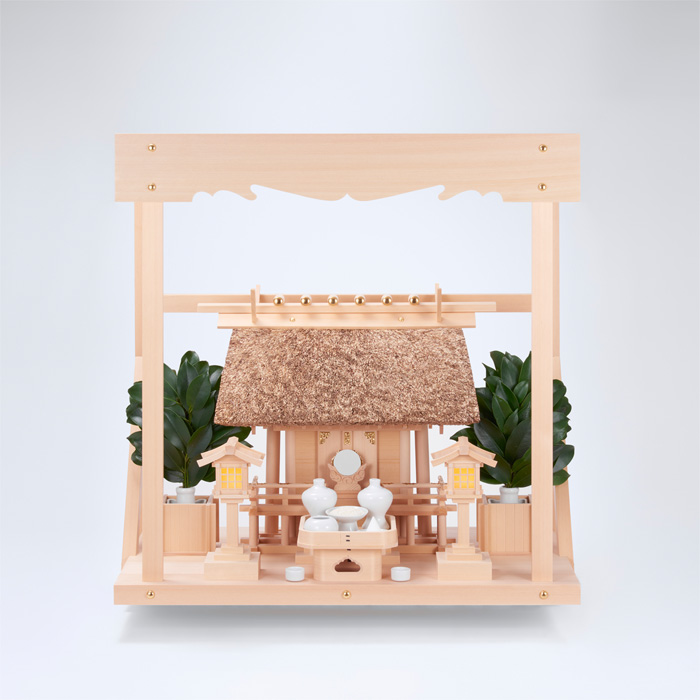 K-3+神棚板（中）+雲板（中）+神具ハーフセット