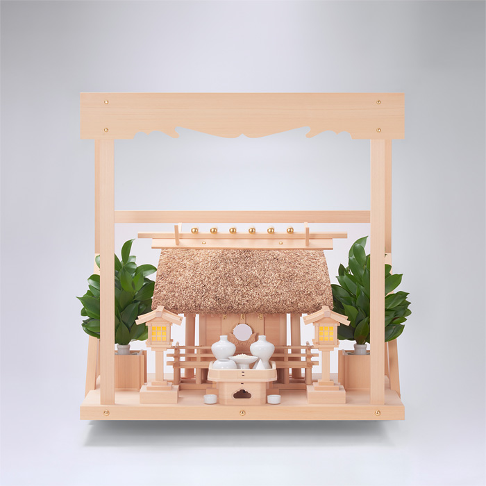 K-3'+神棚板（中）+雲板（中）+神具ハーフセット
