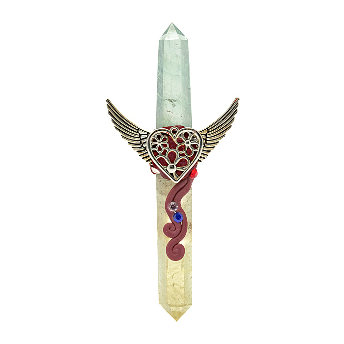 天然石 ワンド （フローライト） No.15