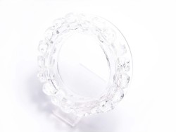 水晶　ドクロ・スカル　バングル