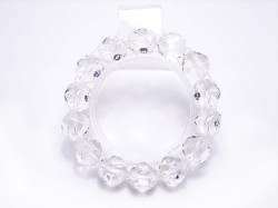 水晶14mm　スターカット☆シンプルブレスレット