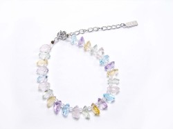 ブリリアントカット　MIXストーンブレスレット