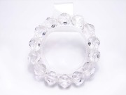 水晶14mm　スターカット☆シンプルブレスレット